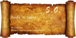 Soós Oguz névjegykártya